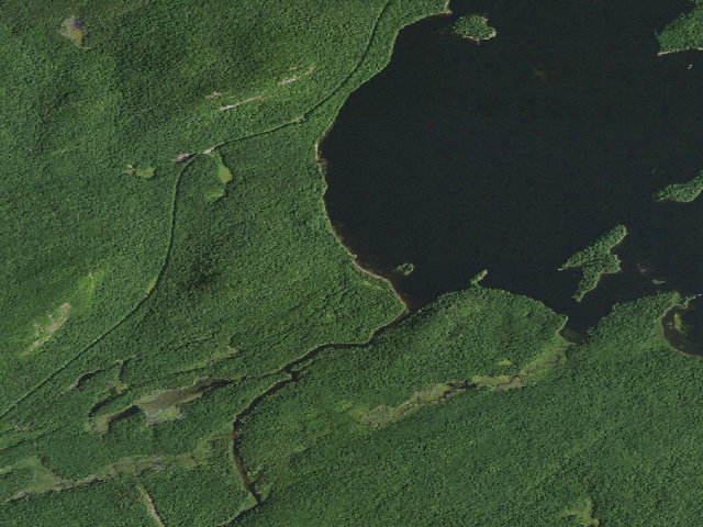 Aerial image of Lake Lila # 10 (William C. Whitney Wilderness)
