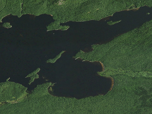 Aerial image of Lake Lila # 20 (William C. Whitney Wilderness)