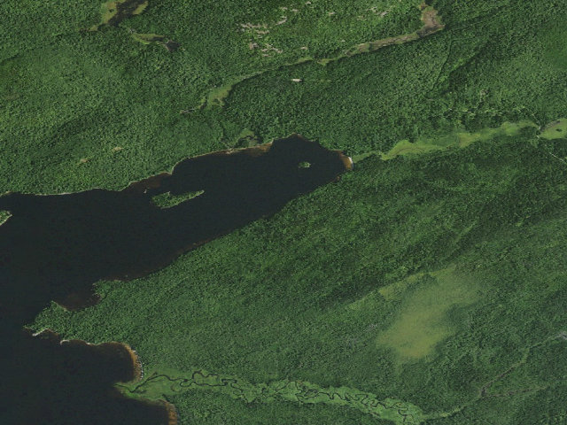 Aerial image of Lake Lila # 22 (William C. Whitney Wilderness)