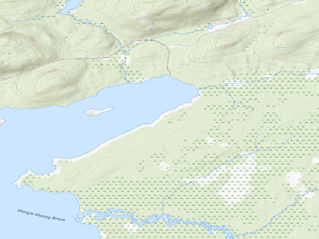 USGS topographic map of Lake Lila # 22 (William C. Whitney Wilderness)
