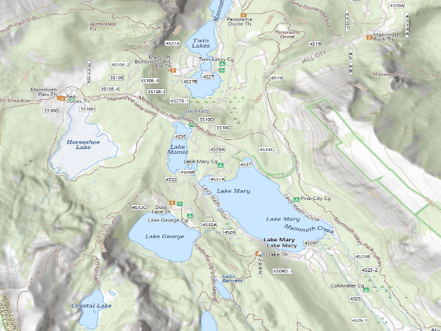 USGS topographic map of Lake Mary Cg