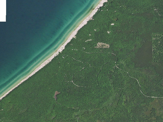 Aerial image of Lake Michigan Recreation Area