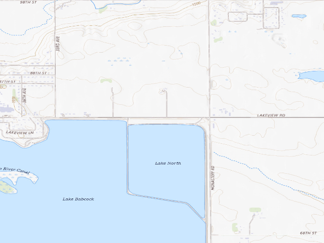 USGS topographic map of Lake North Park
