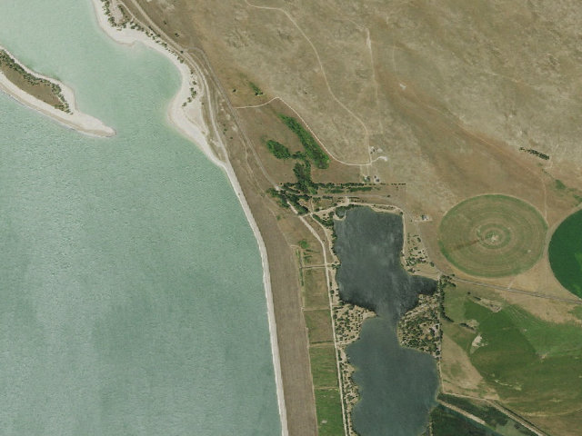 Aerial image of Lake Ogallala SRA
