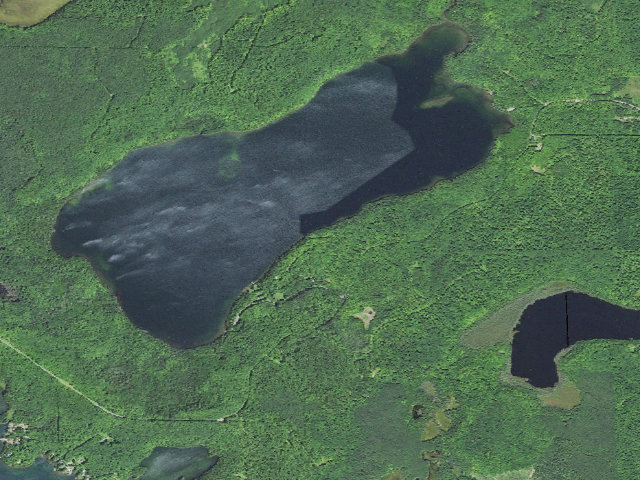 Aerial image of Lake Ottawa Camp