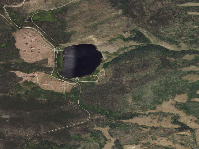 Aerial image of Lake Owen