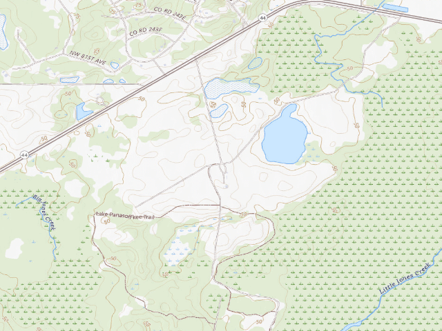 USGS topographic map of Lake Panasoffkee Equestrian-12 (Lake Panasoffkee)