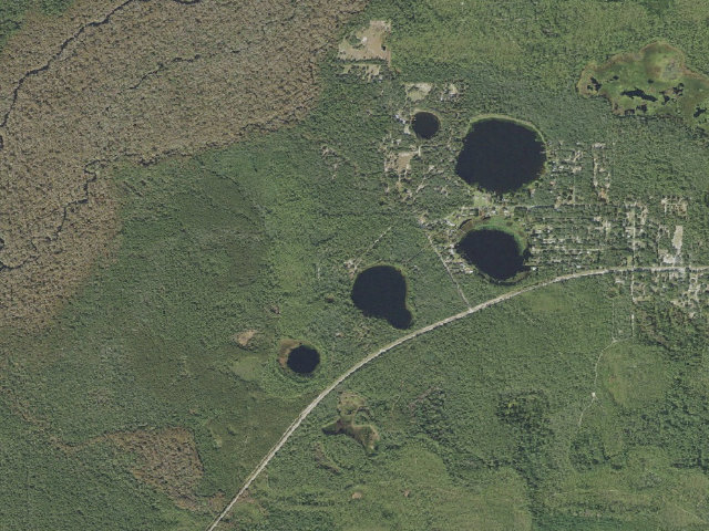 Aerial image of Lake Shore Group Camp
