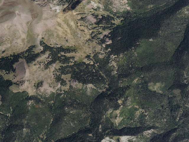 Aerial image of Lake Stream Trailhead