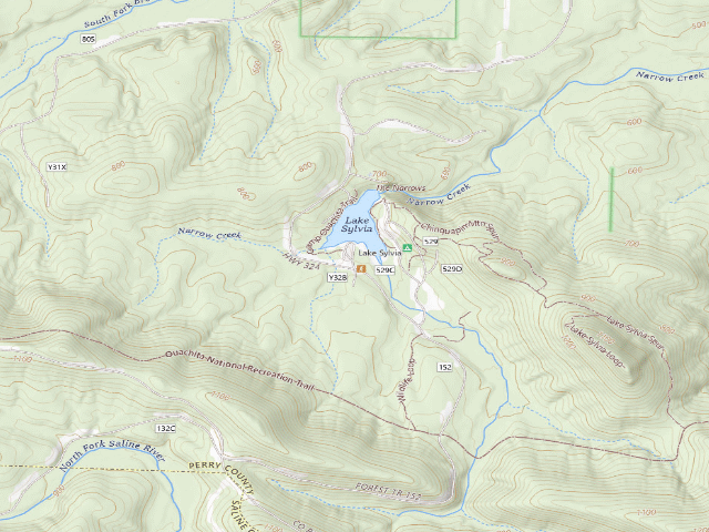 USGS topographic map of Lake Sylvia