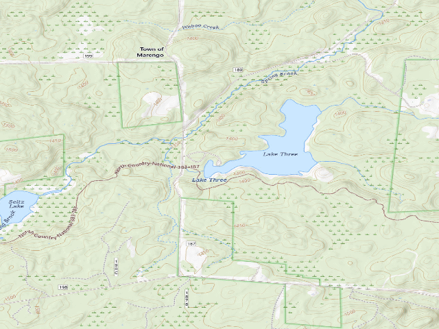 USGS topographic map of Lake Three Cg