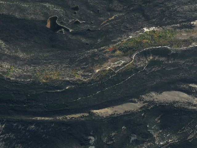 Aerial image of Lake Trail Head