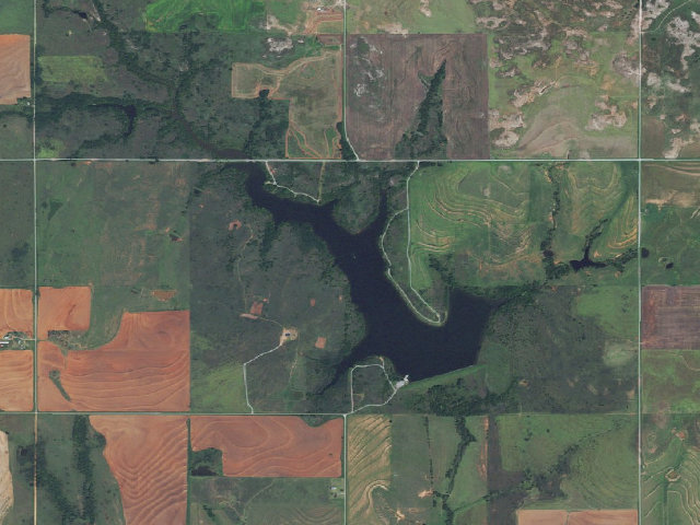 Aerial image of Lake Vanderwork