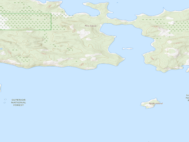 USGS topographic map of Lake Vermilion Public Islands