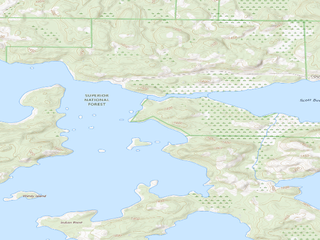 USGS topographic map of Lake Vermilion Site 15