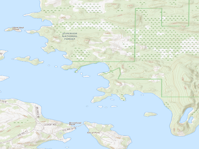 USGS topographic map of Lake Vermilion Site 18