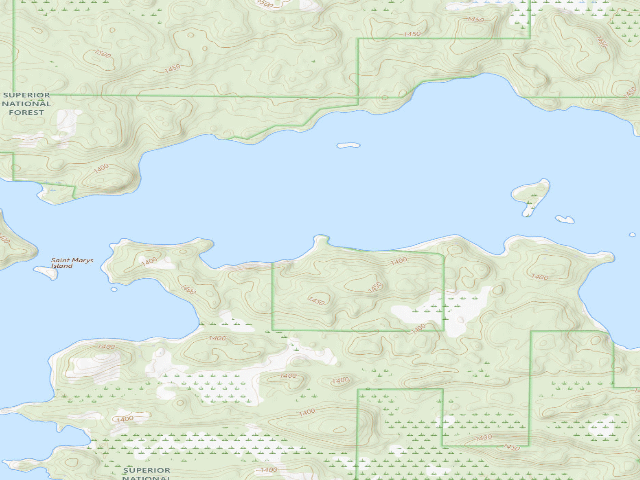 USGS topographic map of Lake Vermilion Site 4