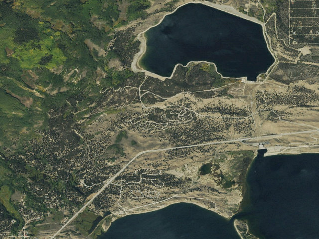 Aerial image of Lake View Campground