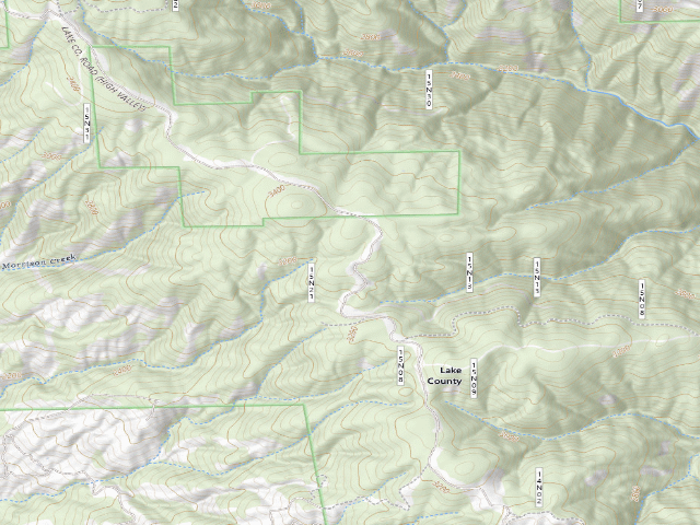 USGS topographic map of Lake view Dispersed Camping