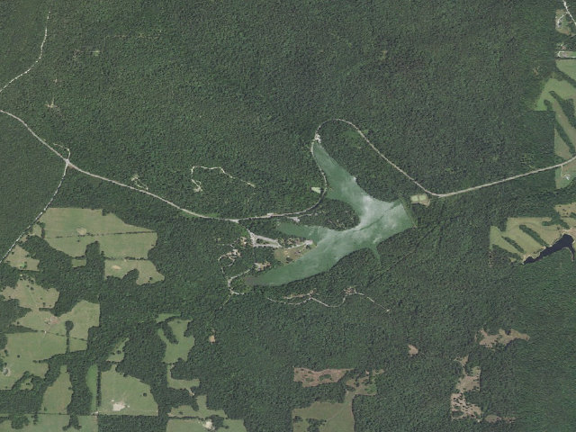Aerial image of Lake Wedington Recreation Area