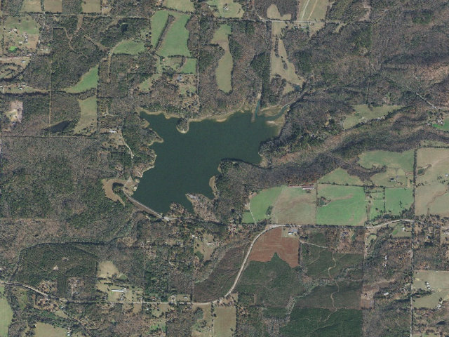 Aerial image of Lake Wilhelmina Camping Area #1