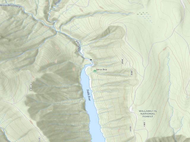 USGS topographic map of Lakes End
