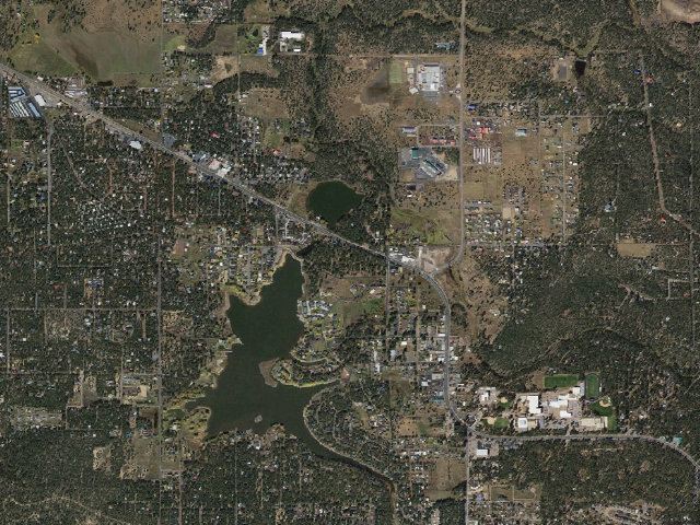 Aerial image of Lakeside Campground