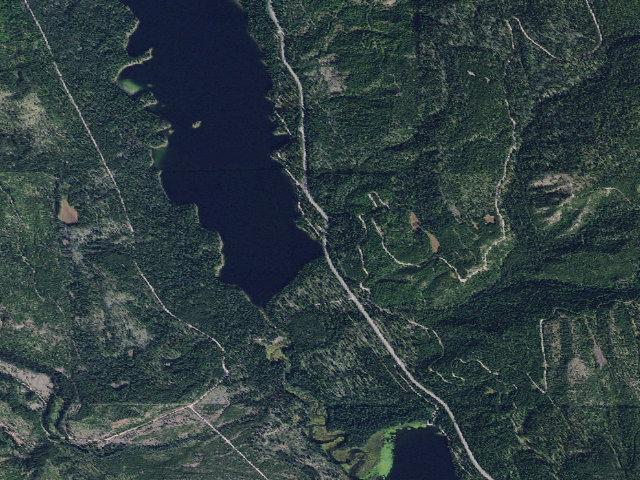 Aerial image of Lakeside Campground