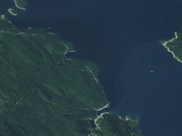 Aerial image of Lakeview Campground