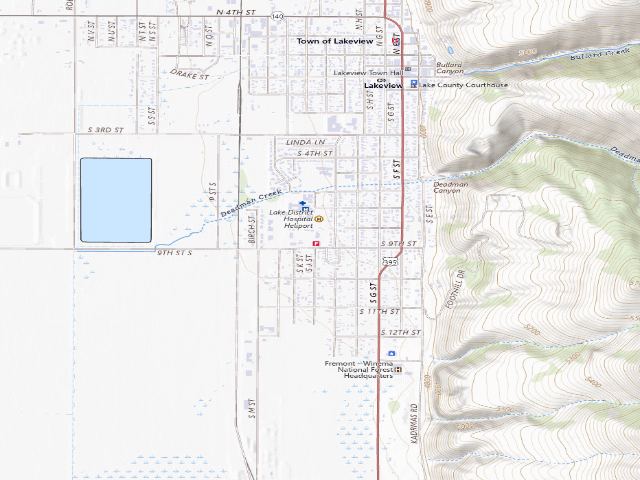 USGS topographic map of Lakeview