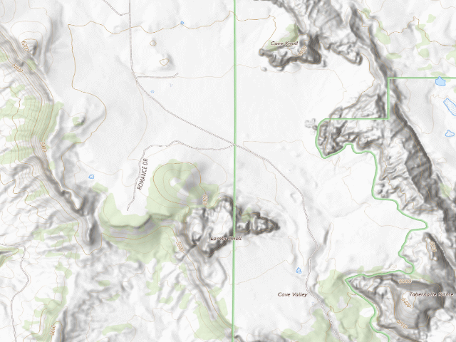 USGS topographic map of Lambs Knoll Climbing Site
