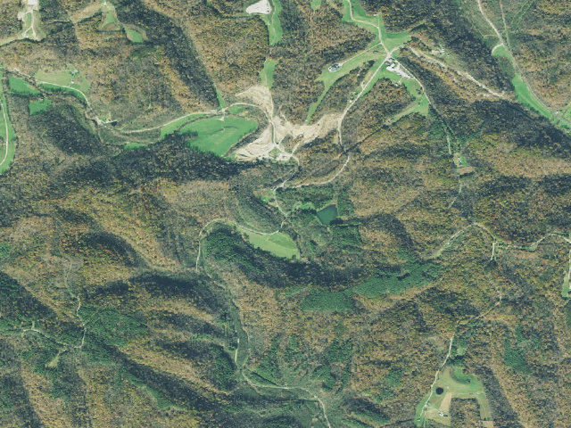 Aerial image of Lamping Homestead Campground