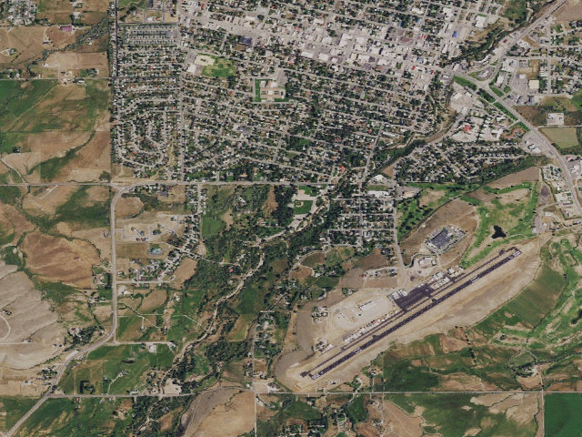 Aerial image of Lander City Park (Lander)