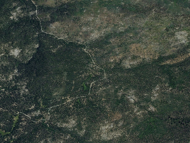 Aerial image of Landslide Campground