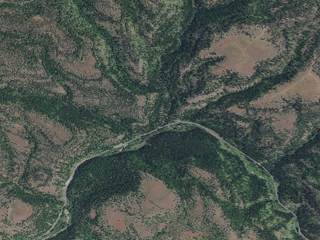 Aerial image of Lane Creek