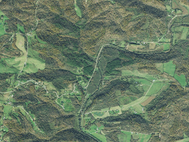Aerial image of Lane Farm Campground