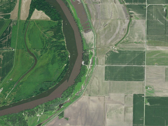 Aerial image of Langdon Bend Access