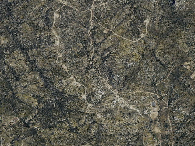 Aerial image of Lark Canyon Campground