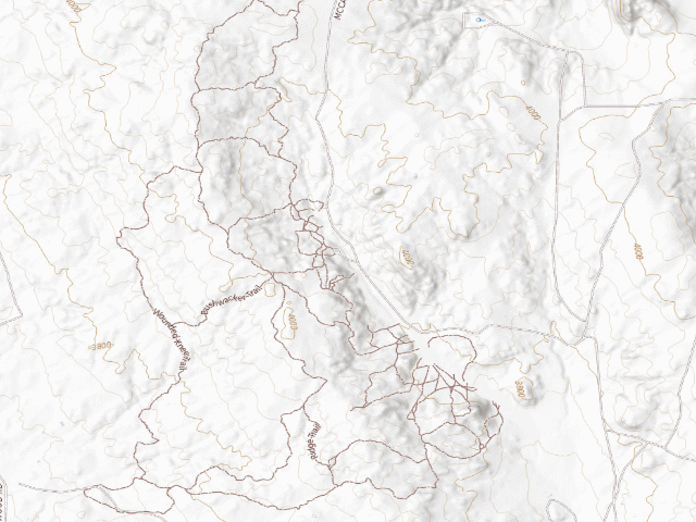 USGS topographic map of Lark Canyon Campground