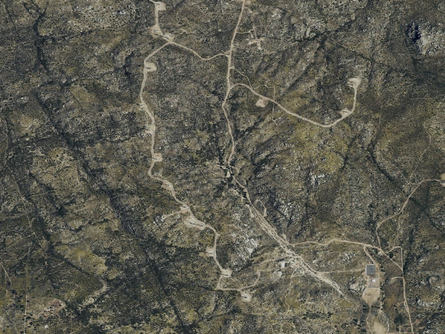 Aerial image of Lark Canyon Campground