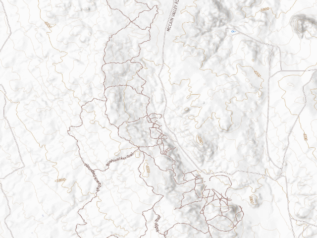 USGS topographic map of Lark Canyon Campground