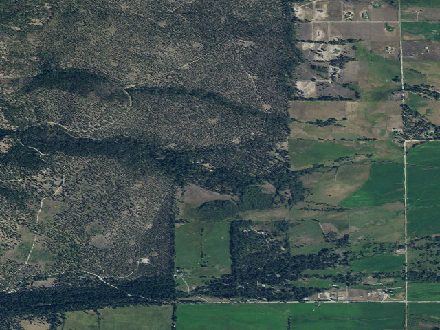 Aerial image of Larry Creek Group Site
