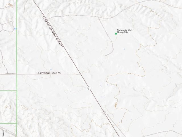 USGS topographic map of Las Cienegas National Conservation Area