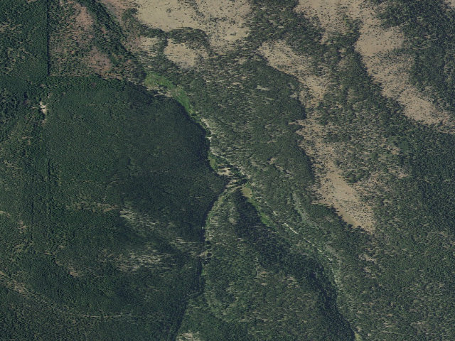 Aerial image of Lassen Creek Campground