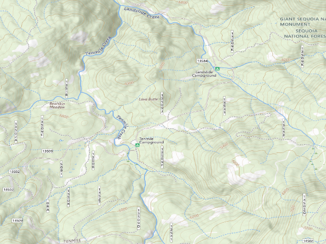USGS topographic map of Lava Butte