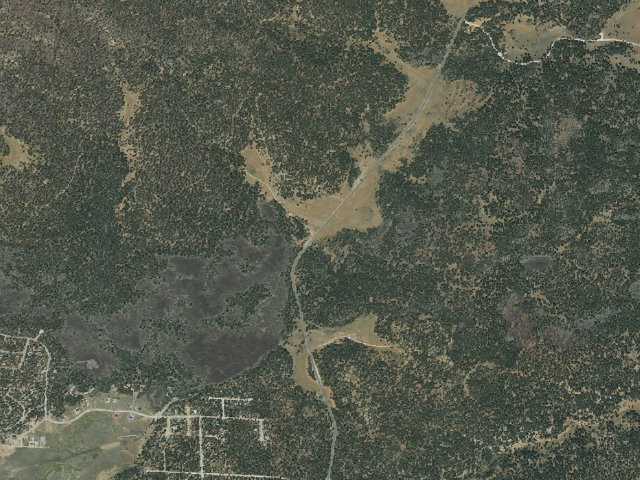 Aerial image of Lava Flat Designated Dispersed Camping Area