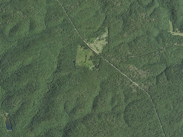 Aerial image of Lazy C Trailhead