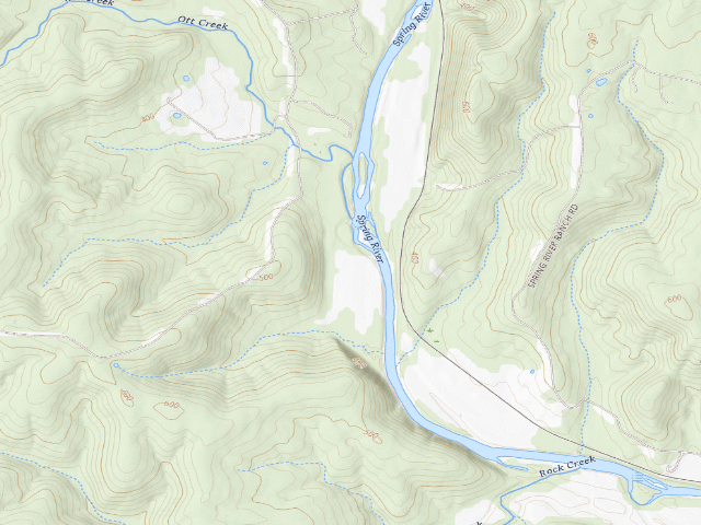 USGS topographic map of LB Access Camping Area