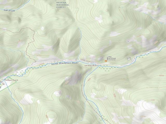 USGS topographic map of Lblack-03B