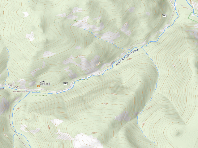 USGS topographic map of Lblack-05